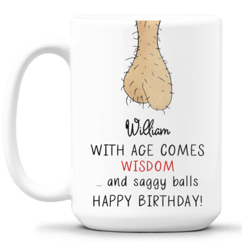 Aging Gracefully Saggy Truth - Personalized Custom Coffee Mug