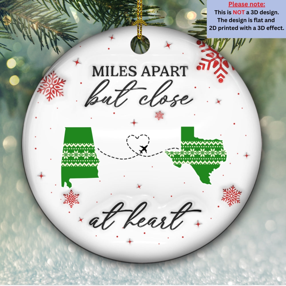 Home Is Where - Personalized Custom 3D Inflated Effect Ceramic Ornament