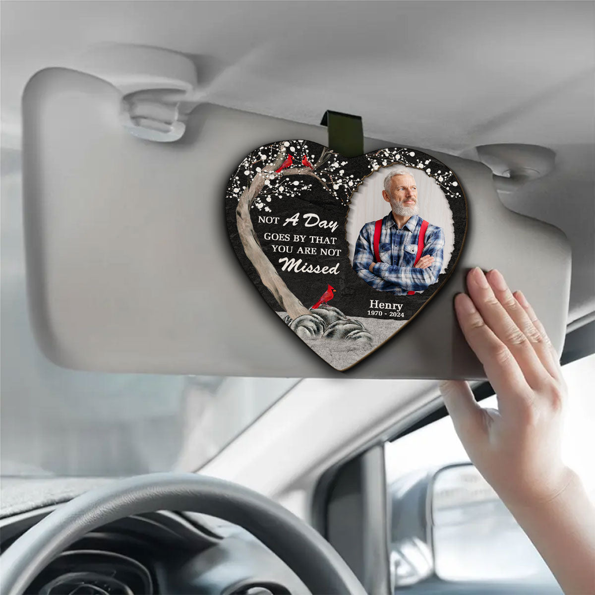 Miss And Love - Personalized Custom Car Visor Clip