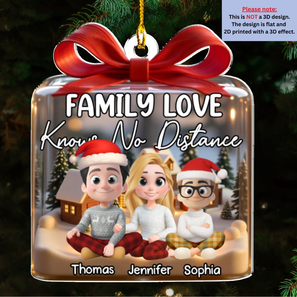 No Distance Between Us - Personalized Custom Acrylic Ornament