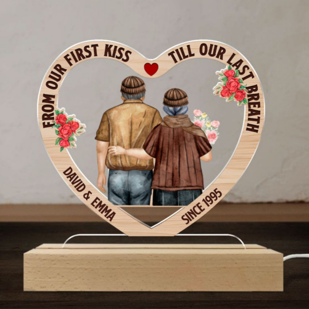 First Kiss - Personalized Custom LED Light