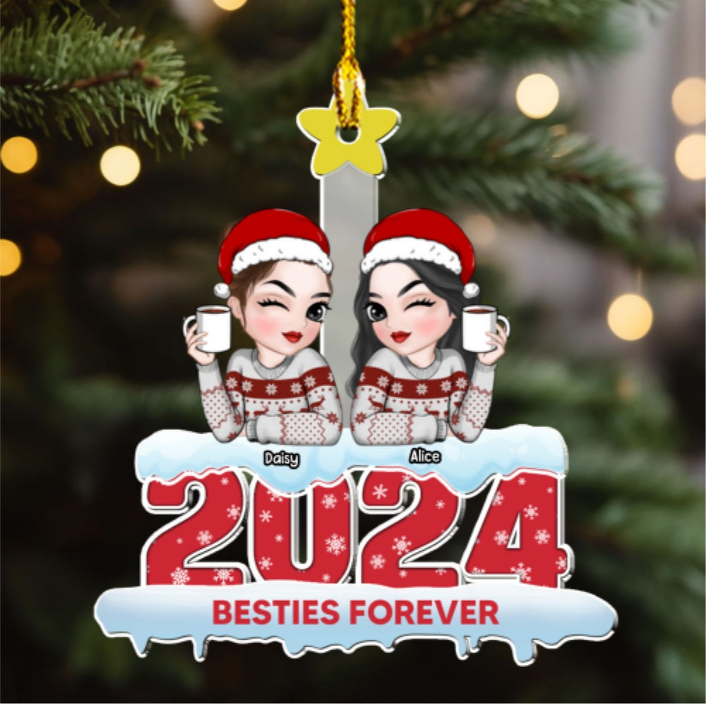 Sibling Forever - Personalized Custom Acrylic Ornament