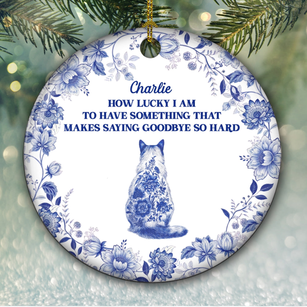 Hard To Say - Personalized Custom Ceramic Ornament