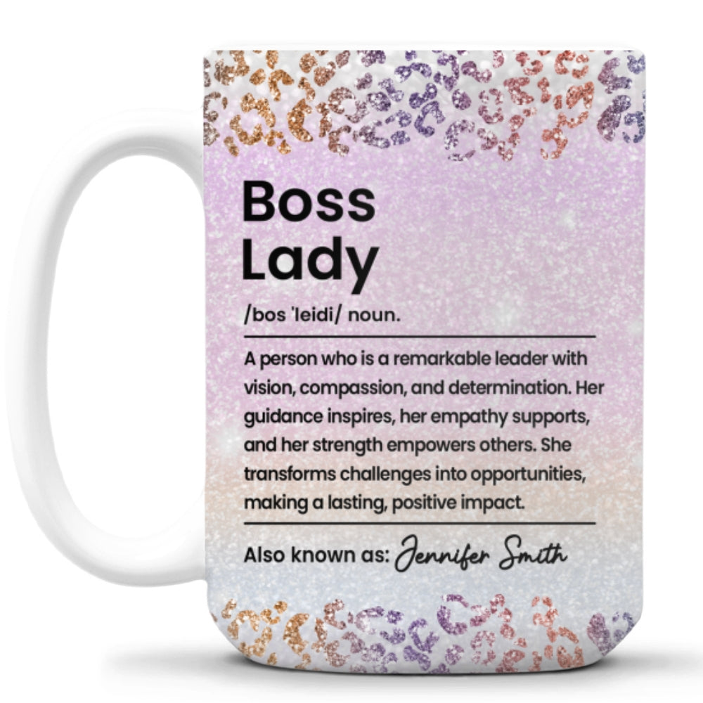 Boss Lady 2 - Personalized Custom Coffee Mug