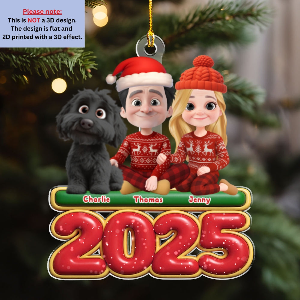 We And Our Pet - Personalized Custom Acrylic Ornament