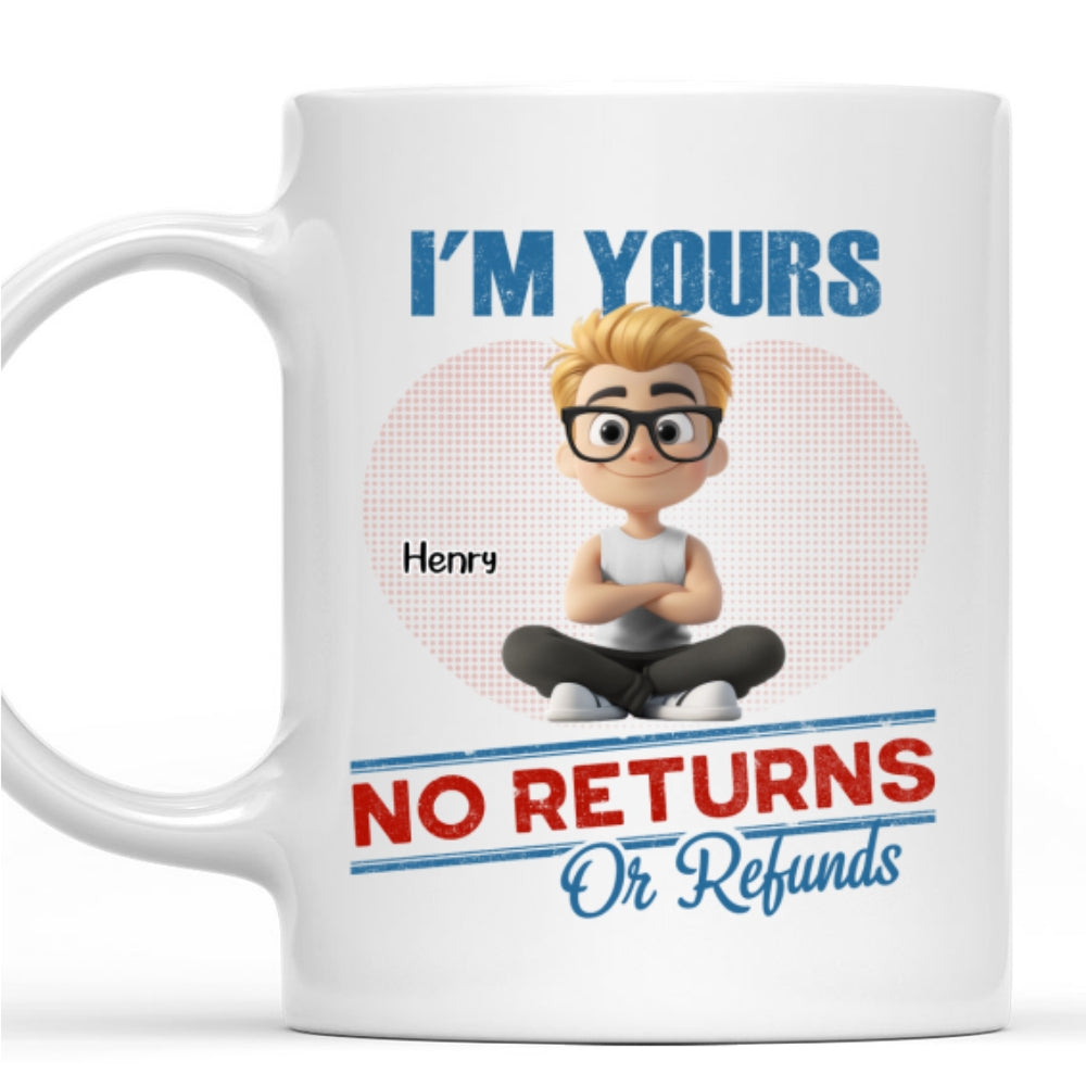 No Returns Or Refunds Kids - Personalized Custom Coffee Mug
