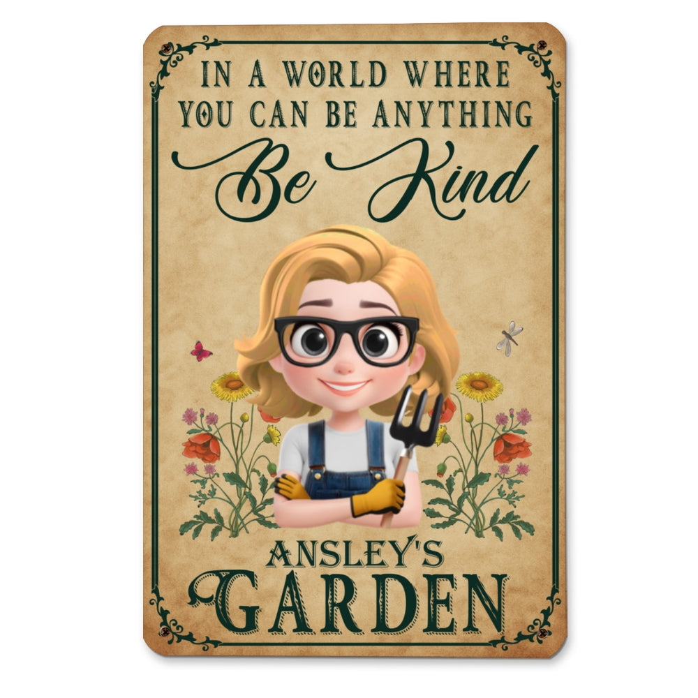 In My World - Personalized Custom Metal Sign
