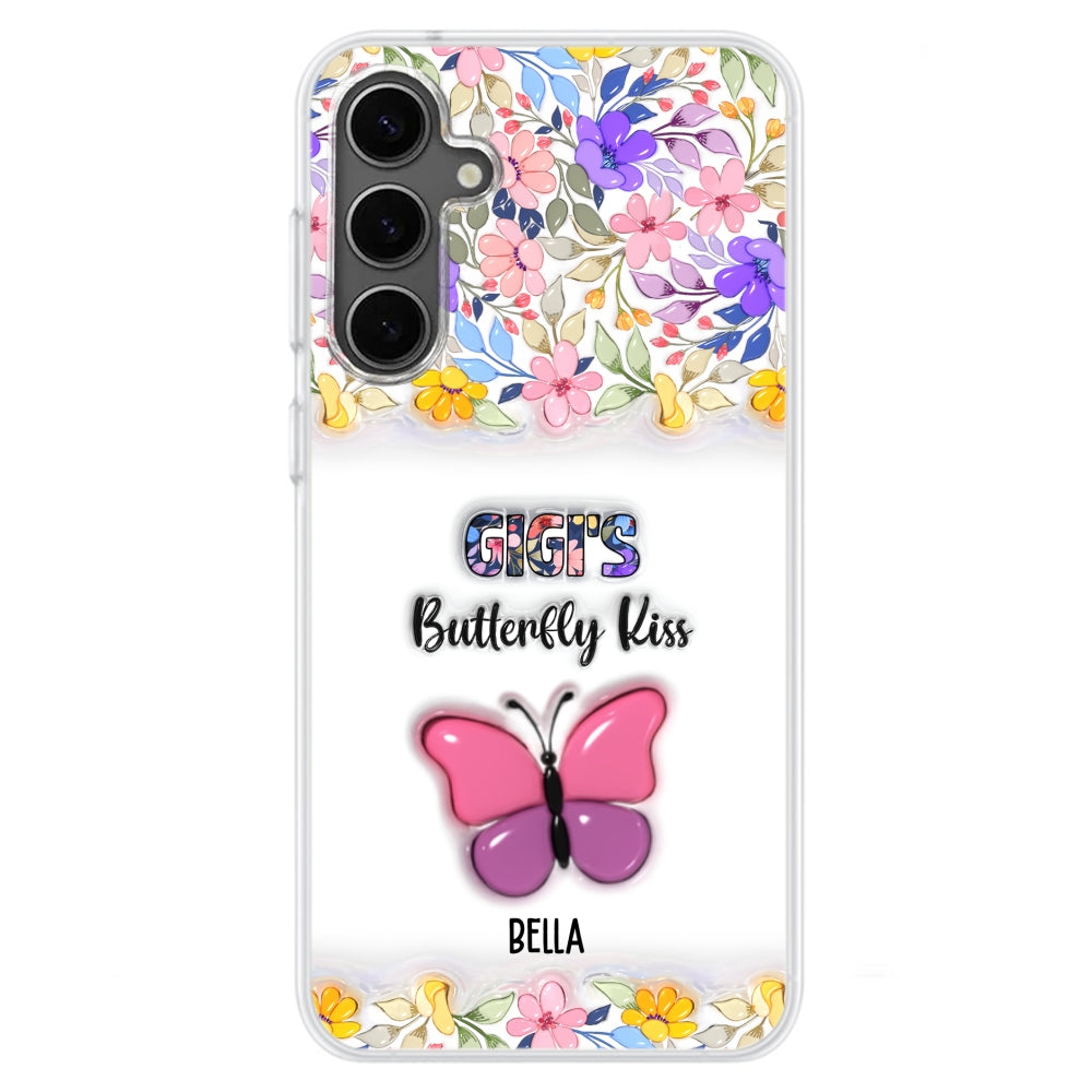 Butterfly Kisses - Personalized Custom 3D Inflated Effect Phone Case