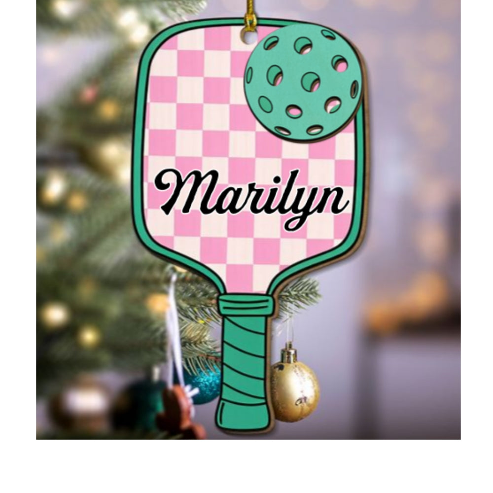 All I Want For Christmas Is Pickleball - Personalized Custom Freeshape 2-Layered Wood Ornament