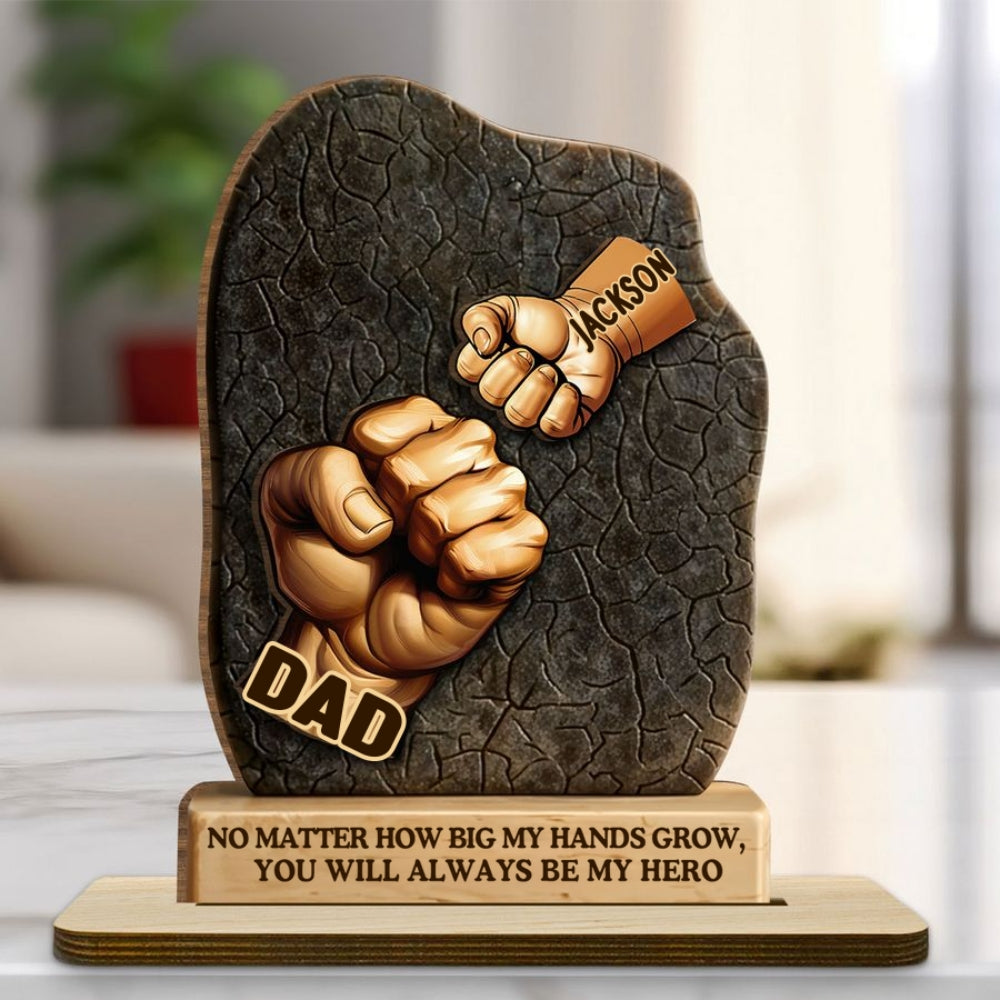 We Will Always Reach For You - Personalized Custom 2-Layer Wood Plaque With Flat Base