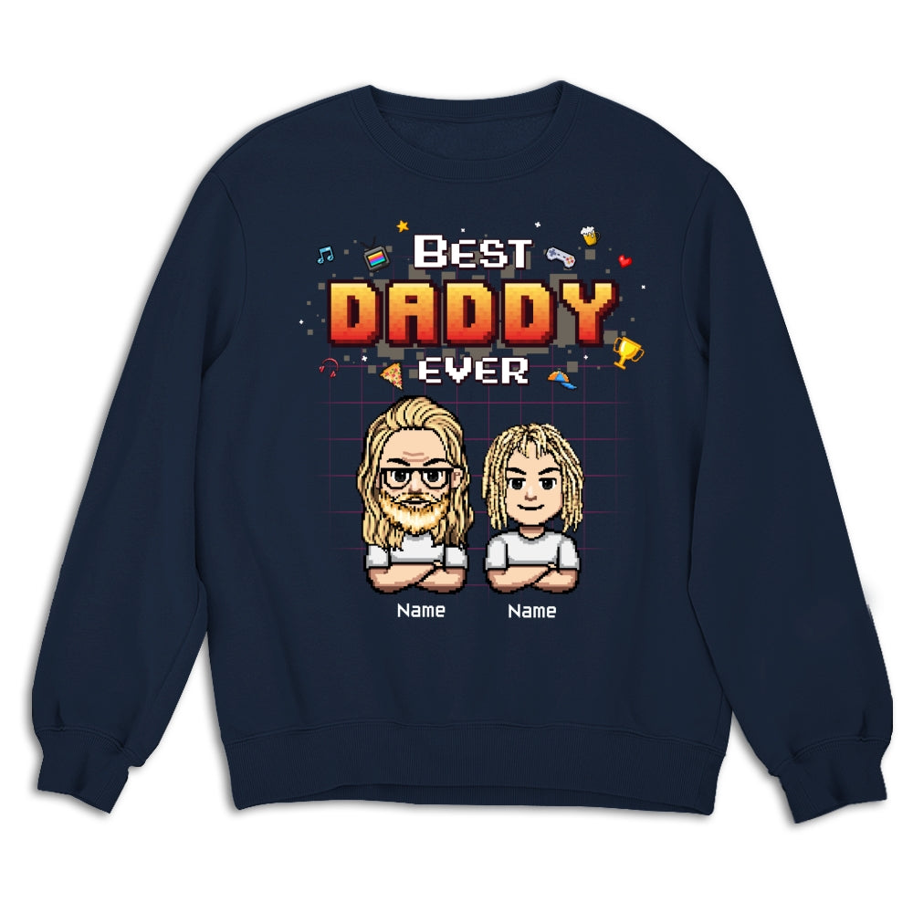 Best Dad Pixel - Personalized Custom Shirt