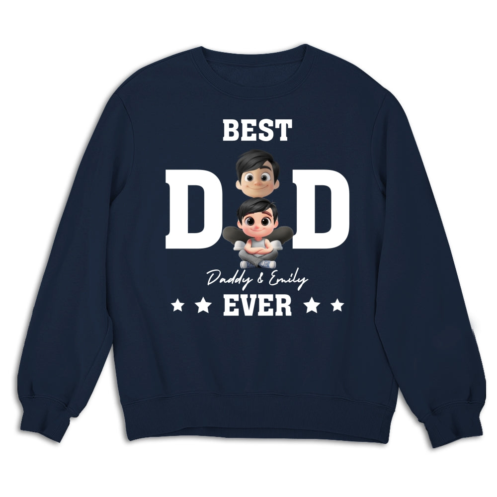Best Dad And Awesome Kid - Personalized Custom Shirt