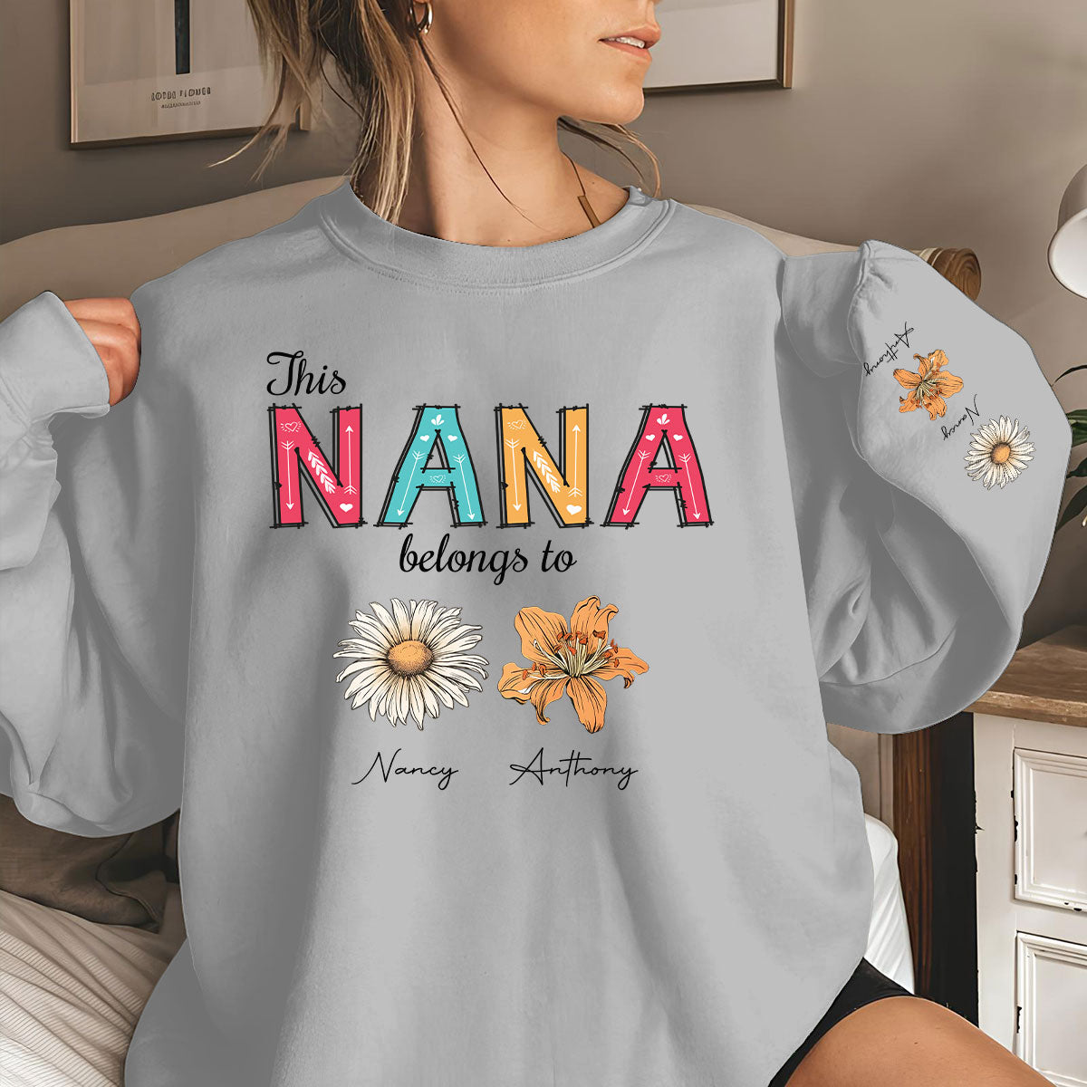 This Grandma Belongs To - Personalized Custom Sweatshirt