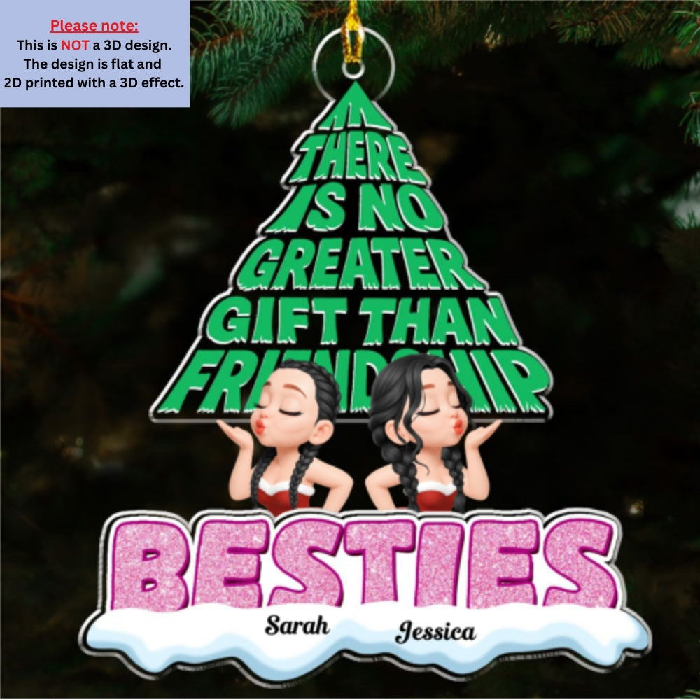 The Gift Of Friendship - Personalized Custom Acrylic Ornament