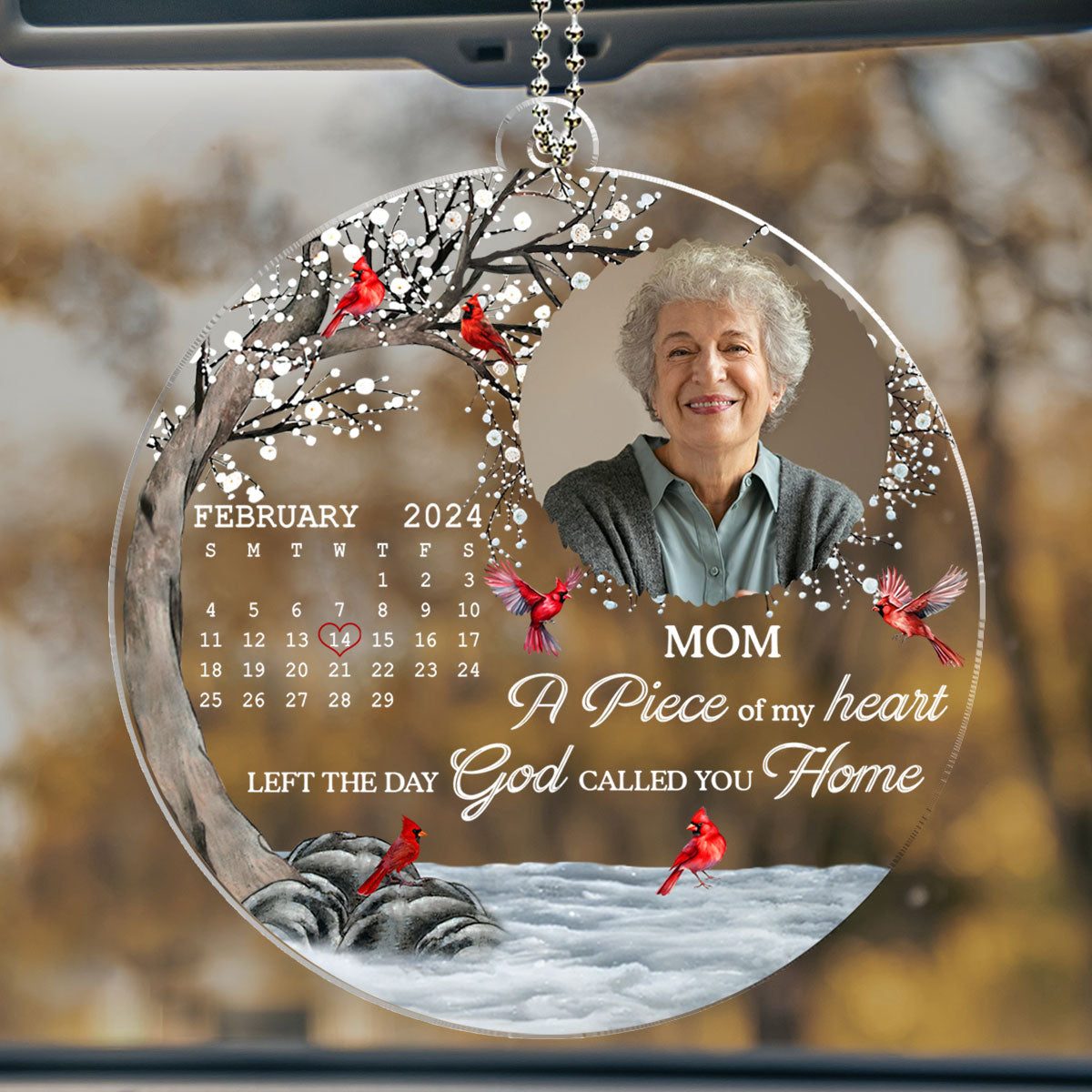 My Heart Changed Forever - Personalized Custom Car Ornament