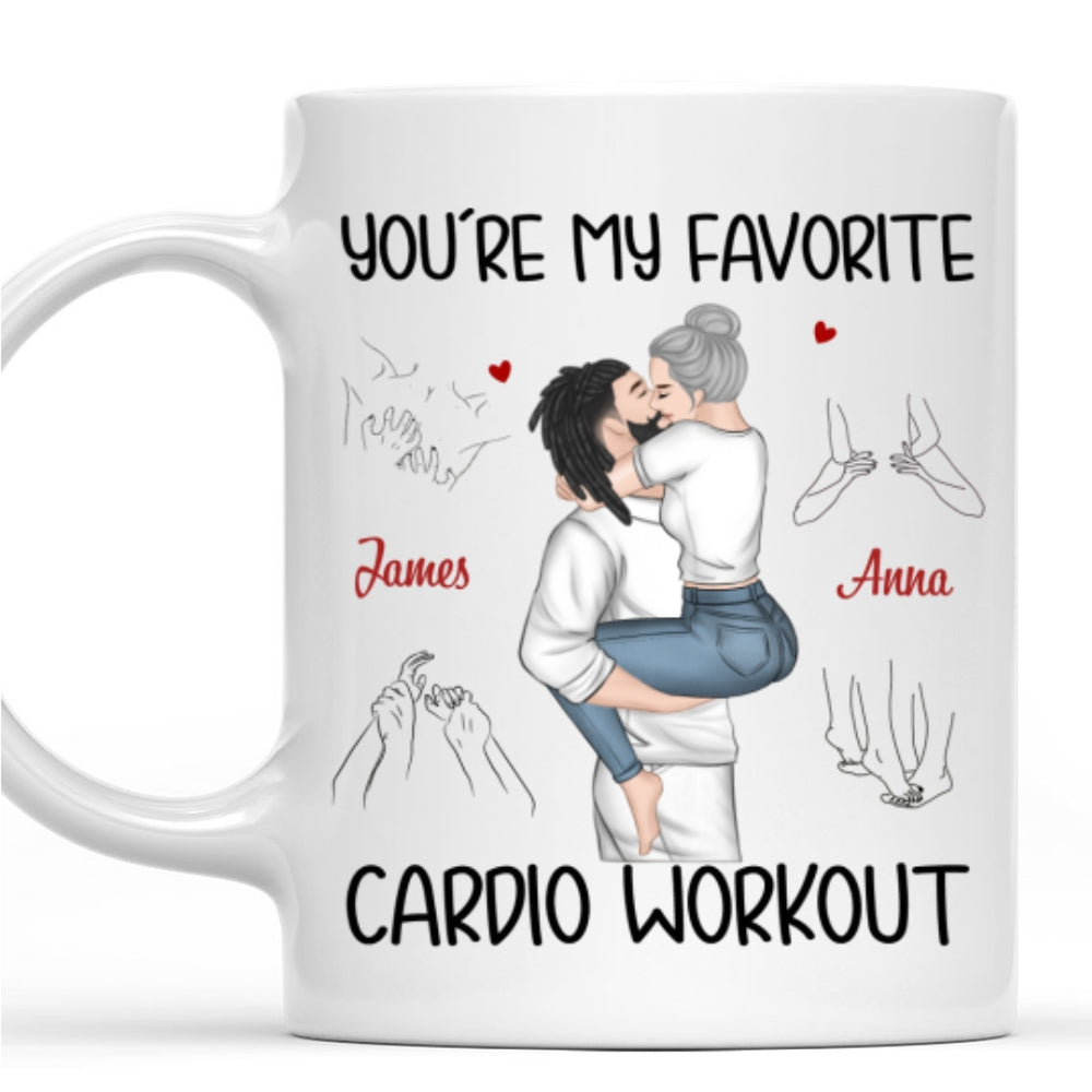 My Favorite Cardio Version 2 - Personalized Custom Coffee Mug