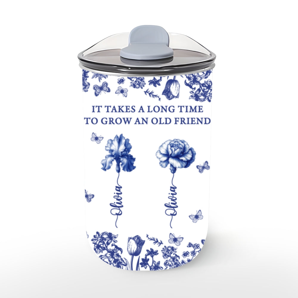 Grow An Old Friend Toile - Personalized Custom 10oz Tumbler