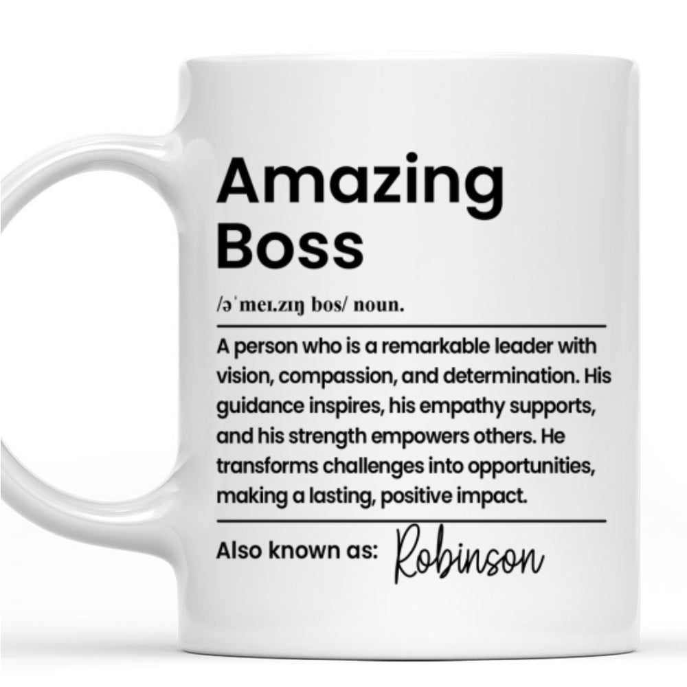 Amazing Boss - Personalized Custom Coffee Mug