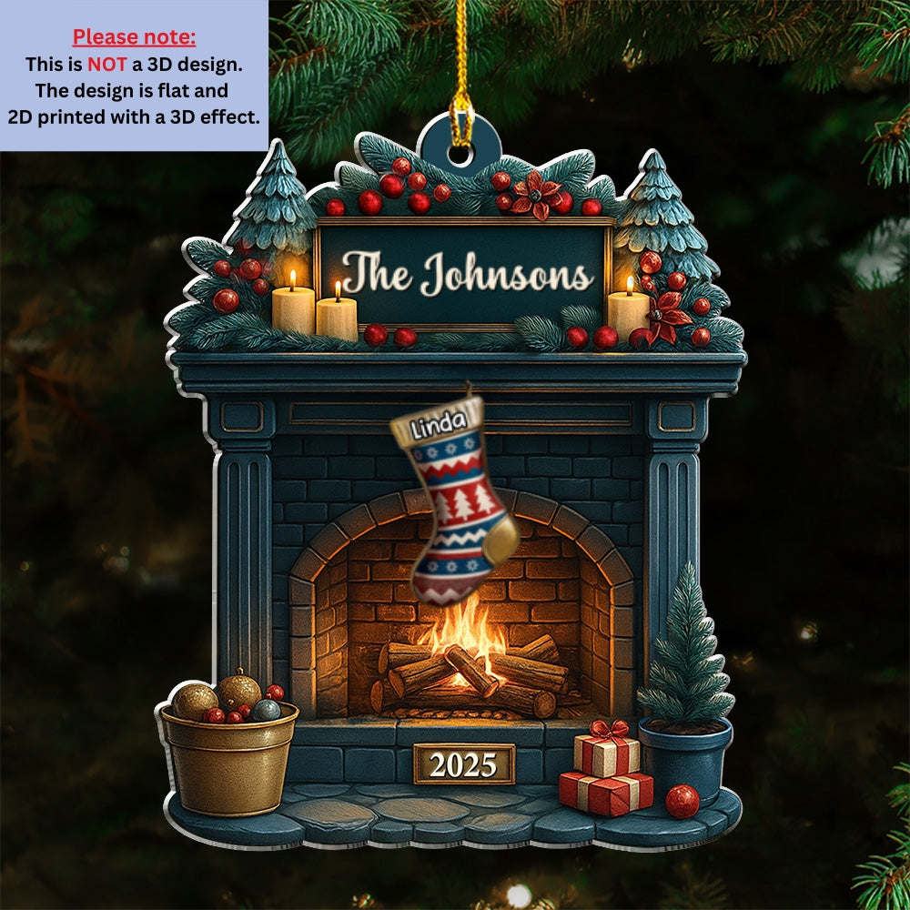 Family Christmas - Personalized Custom Acrylic Ornament