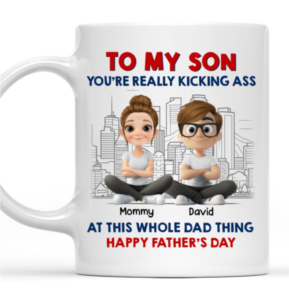Good At The Whole Dad Things - Personalized Custom Coffee Mug