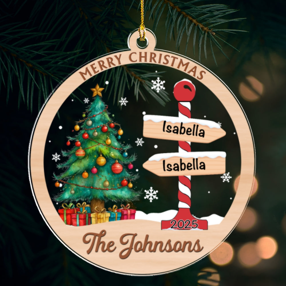 Home Is Where We Belong - Personalized Custom Acrylic Ornament