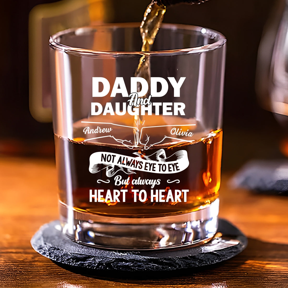 You Are The Best - Personalized Custom Whiskey Glass