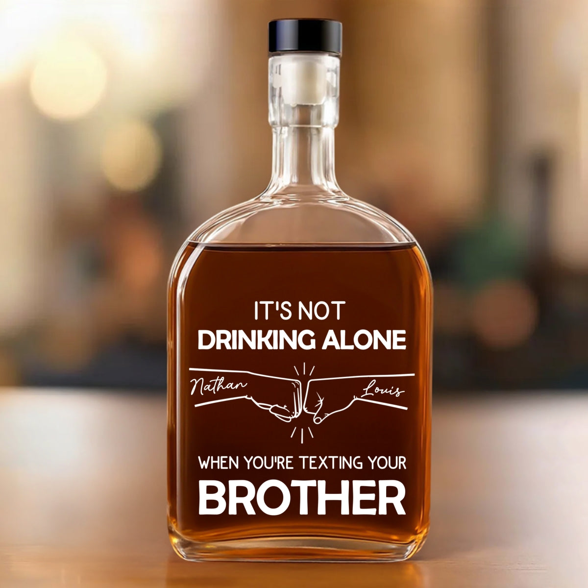 Wine And Brother - Personalized Custom Spirits Decanter