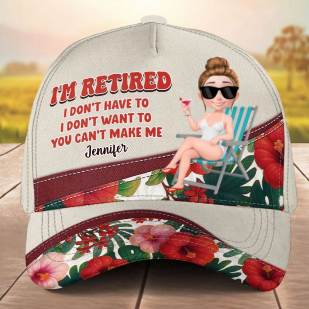 I Am Retired - Personalized Custom Classic Cap