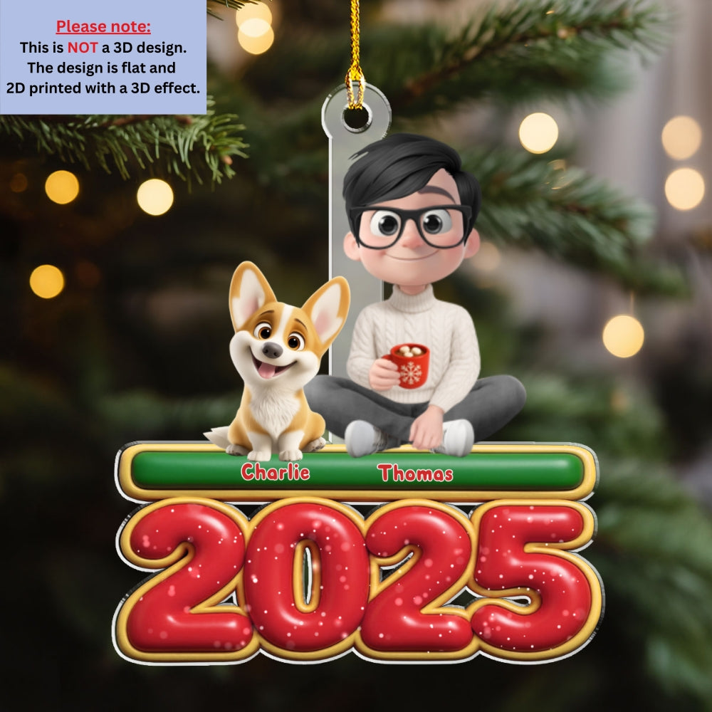 Me And My Fur Babies - Personalized Custom Acrylic Ornament