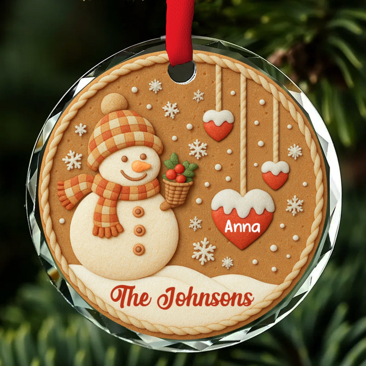 Cozy Season - Personalized Custom Glass Ornament