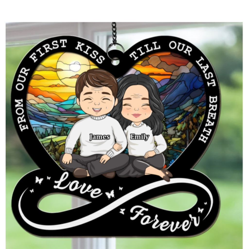 Love Forever - Personalized Custom Suncatcher
