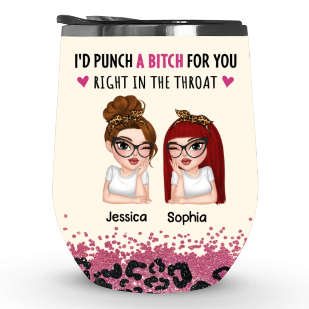 Best Friends - Personalized Custom Wine Tumbler