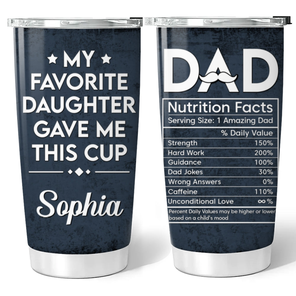 Gift From My Favorite Child - Personalized Custom Tumbler
