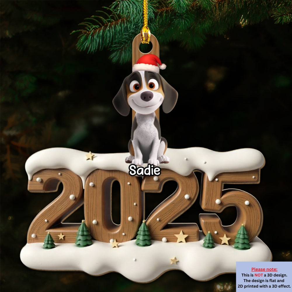 Only You This Year - Personalized Custom 3D Effect Wood Ornament