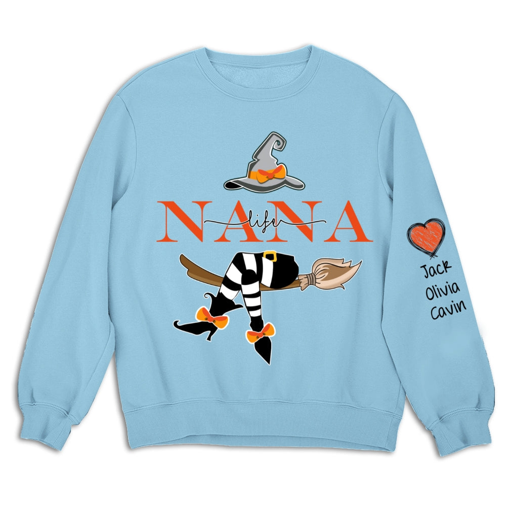 Grandma Life Witch Sweatshirt - Personalized Custom Sweatshirt