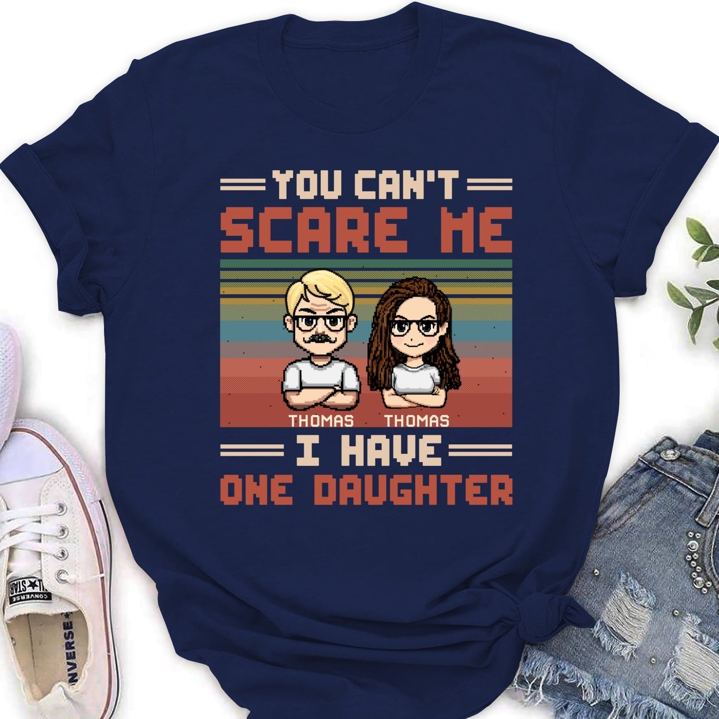 Dad Has A Crazy Daughter - Personalized Custom Shirt