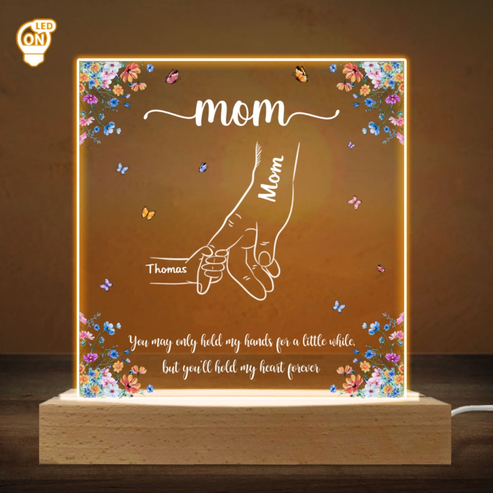 Hold Our Hearts Version 2 - Personalized Custom LED Light