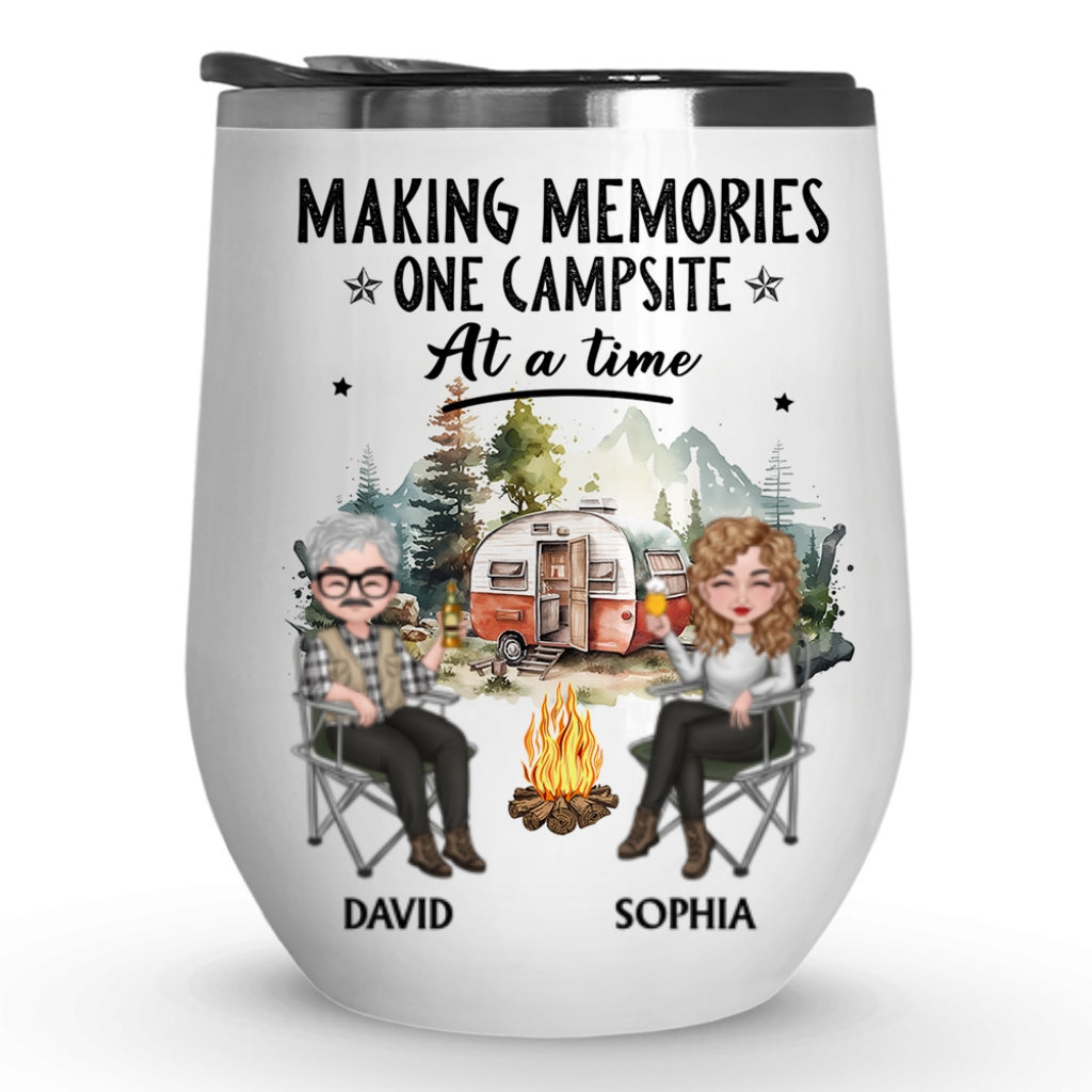 Making Camping Memories - Personalized Custom Wine Tumbler
