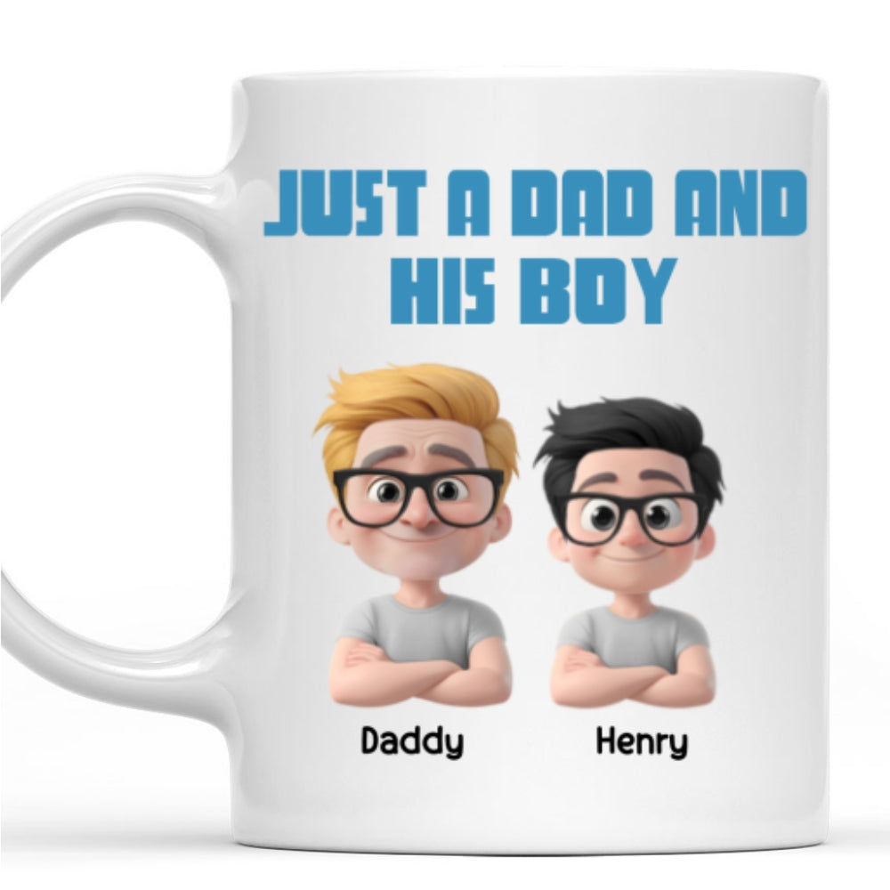 Daddy And His Children - Personalized Custom Coffee Mug