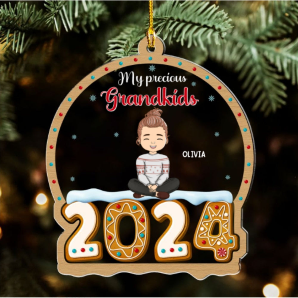 My Precious Grandkids - Personalized Custom Acrylic Ornament