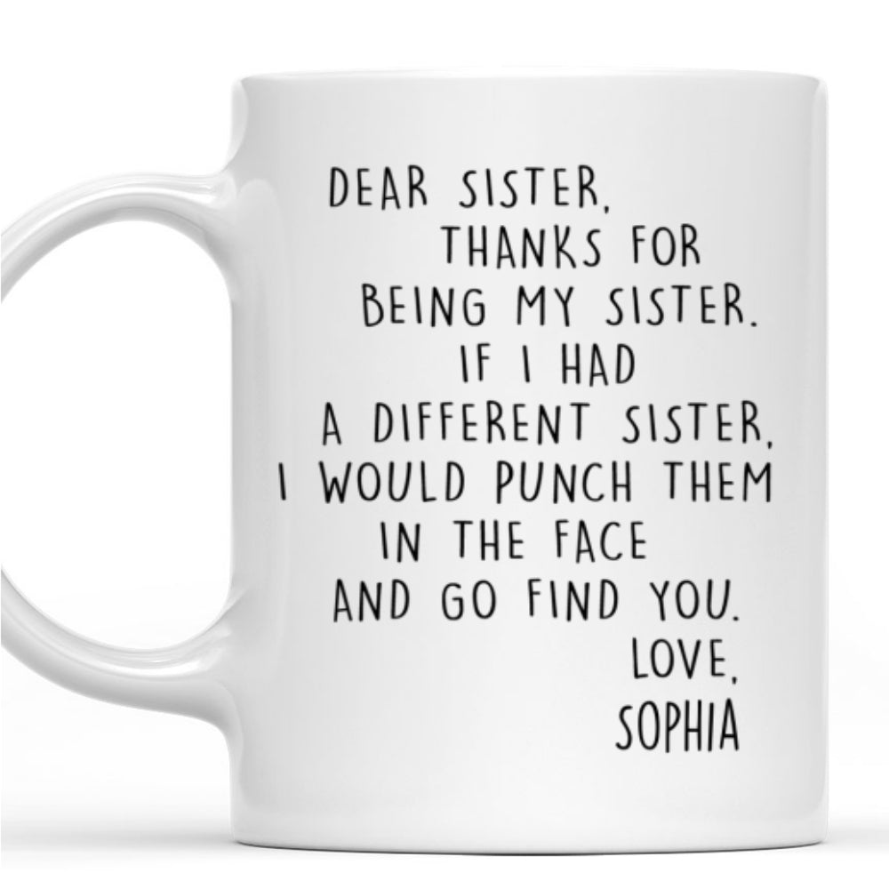 If I Had A Different Bestie - Personalized Custom Coffee Mug