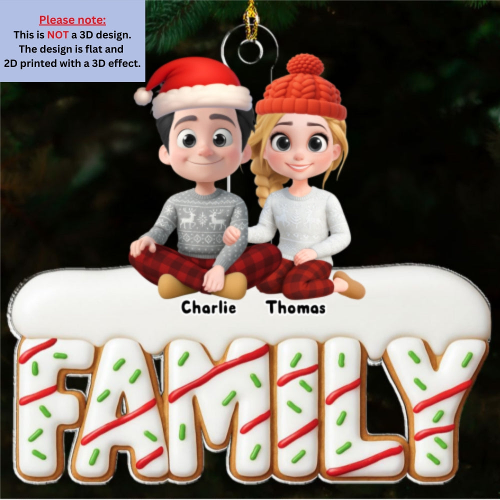 Sweetest Christmas Ever - Personalized Custom Acrylic Ornament