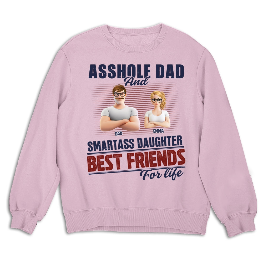 Best Dad And Smart Daughter - Personalized Custom Shirt