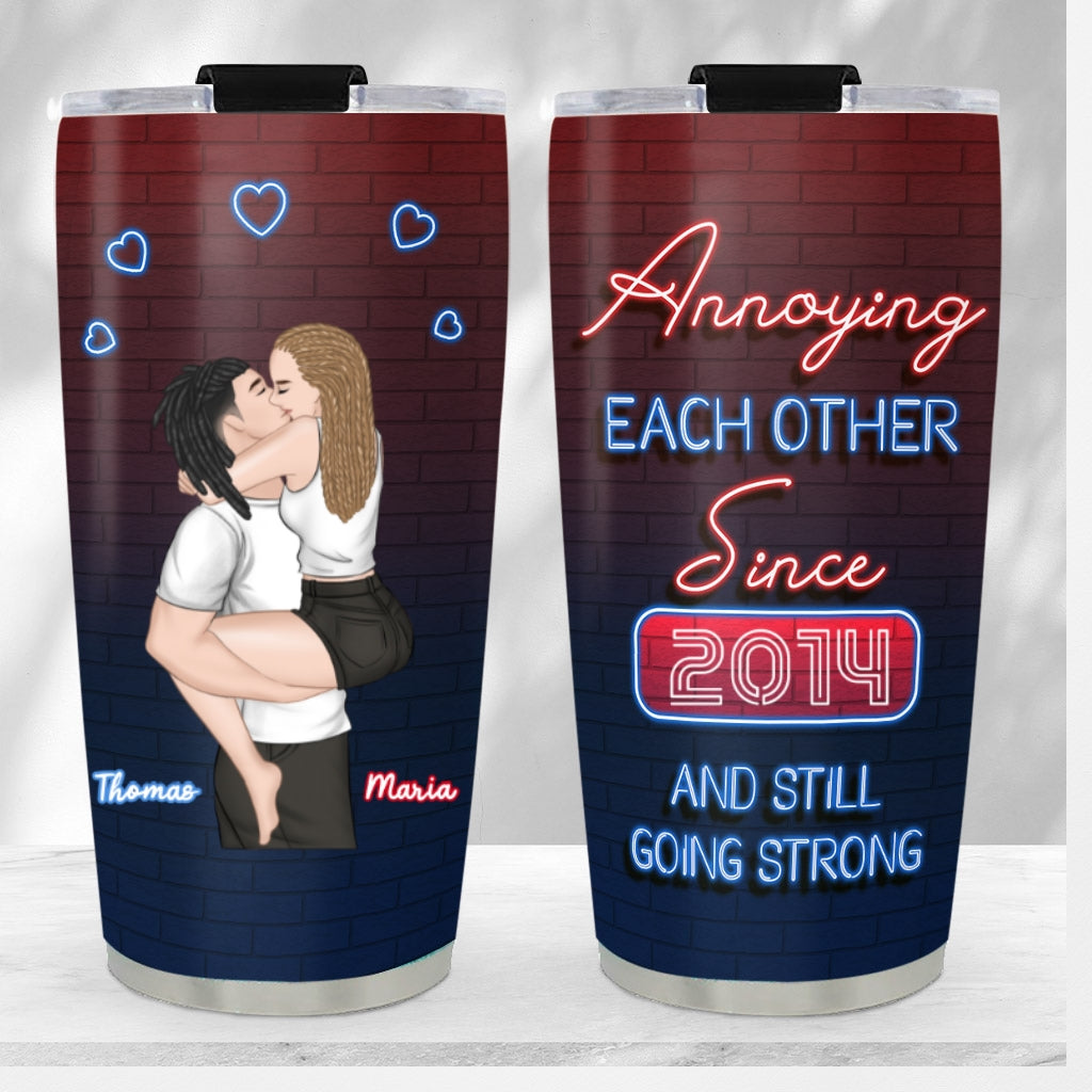 Annoying Each Other - Personalized Custom Tumbler