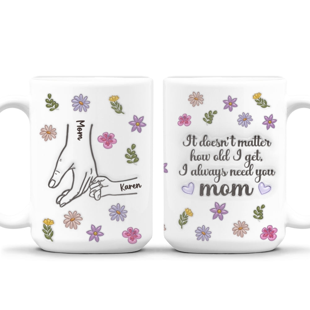 We Always Need You - Personalized Custom 3D Inflated Effect Mug