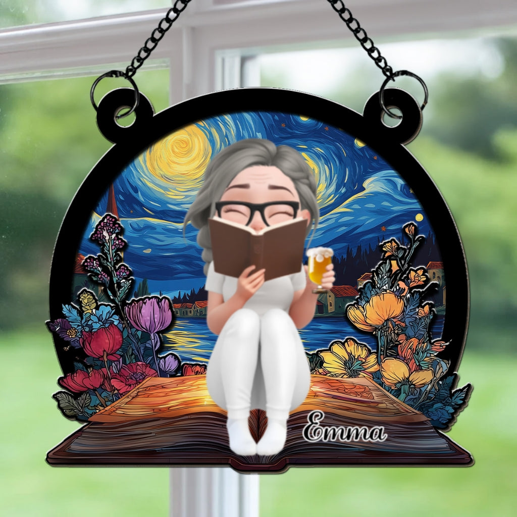 Book Lover - Personalized Custom Suncatcher