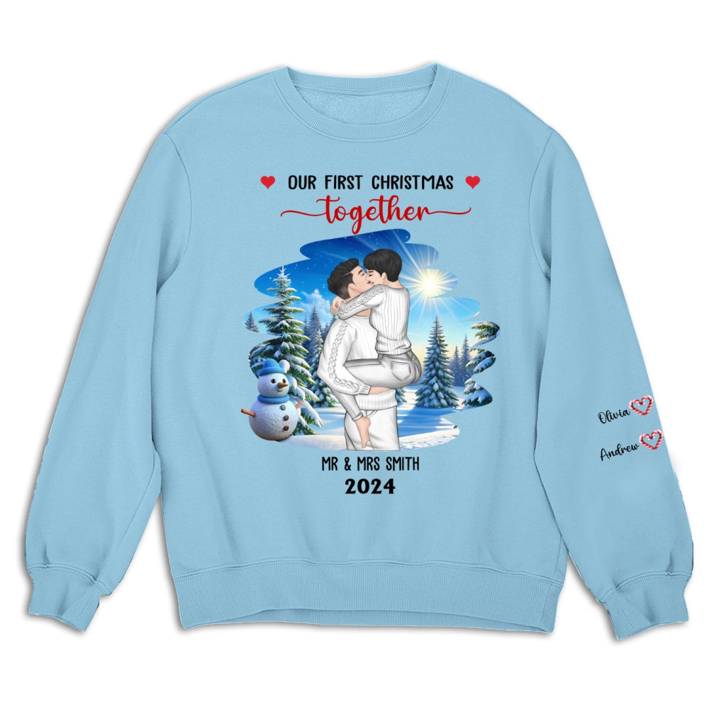 First Christmas Couple - Personalized Custom Sweatshirt