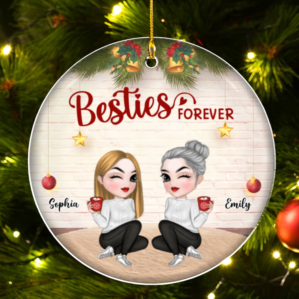 We Are Besties Forever And Always - Personalized Custom Acrylic Ornament