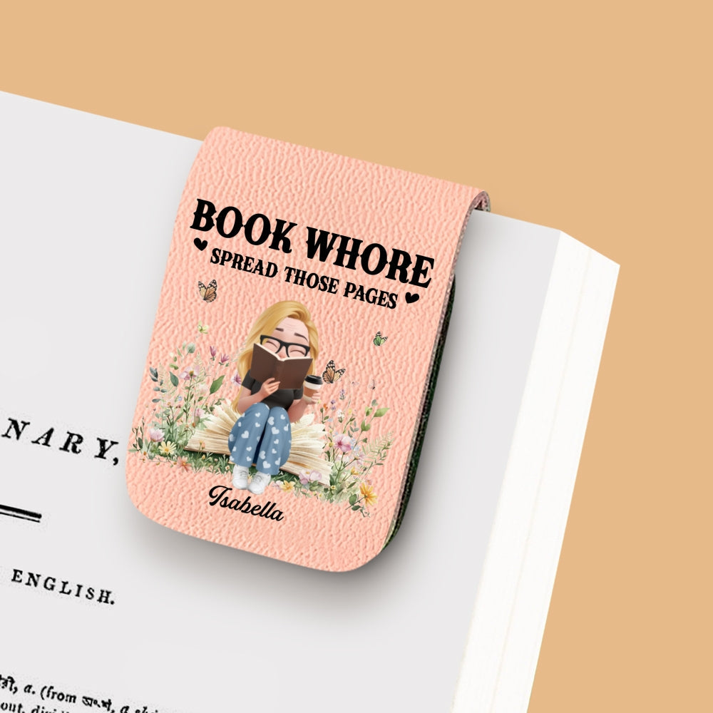 Pages Beg To Be Spread - Personalized Custom Leather Bookmark