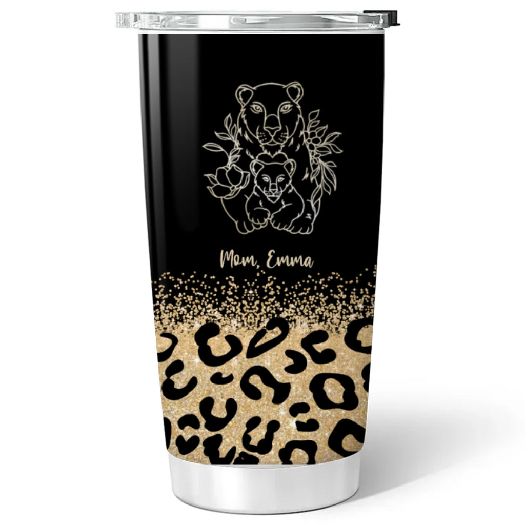 We Love You Mom Leopard - Personalized Custom Tumbler